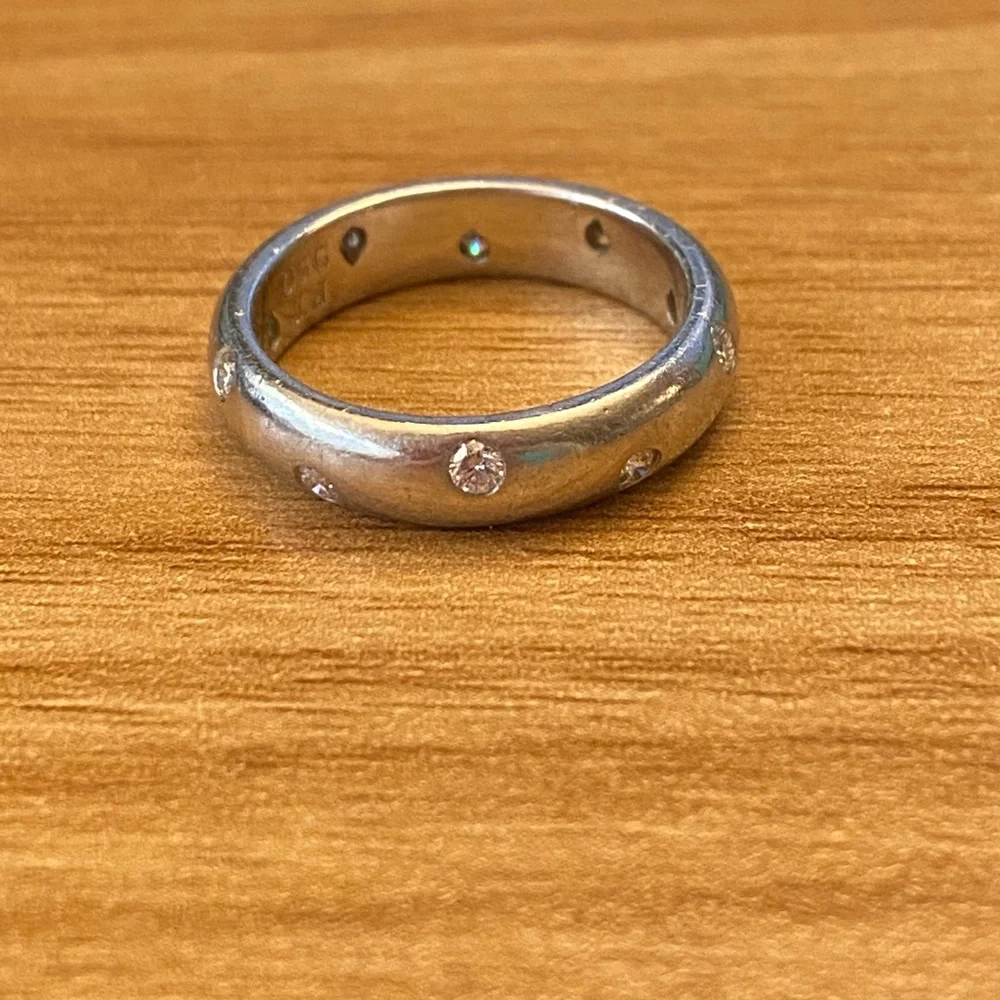 Tiffany & Co. platinum etoille diamond ring - Picture 6 of 11